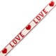 Ribbon text "Love" White-red